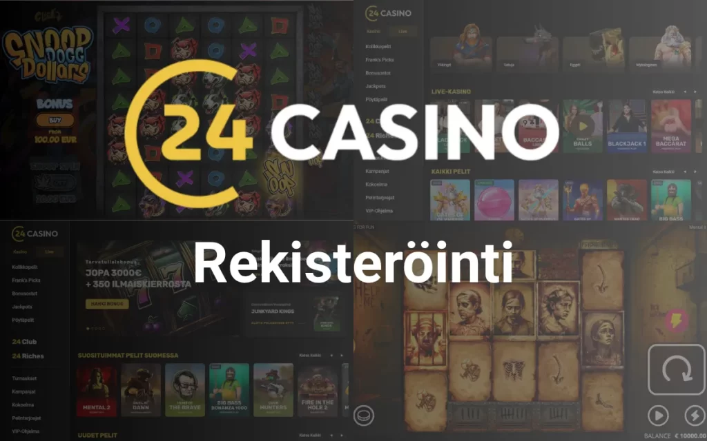 24Casino Rekisteröityminen