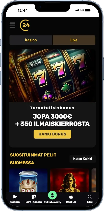 24casino-sovellus iOS